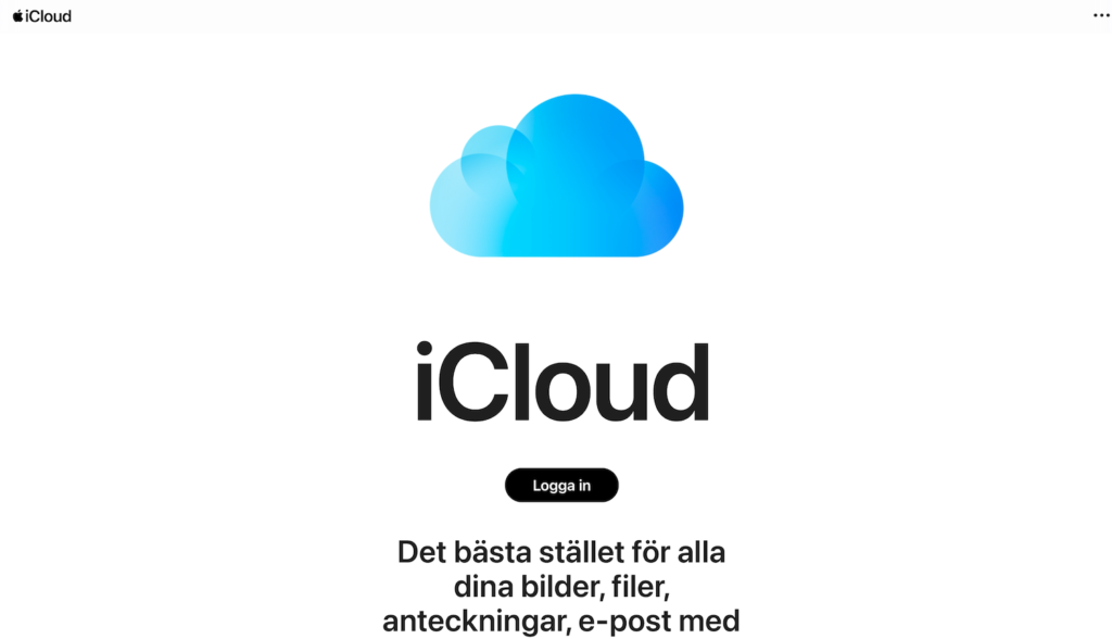 iCloud epost