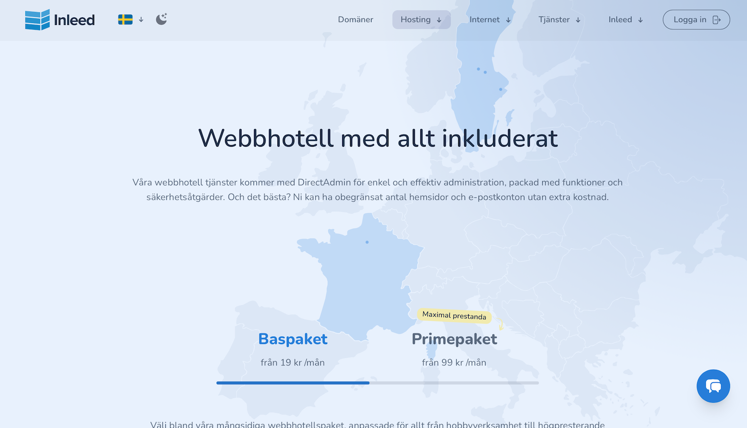 Inleed webbhotell