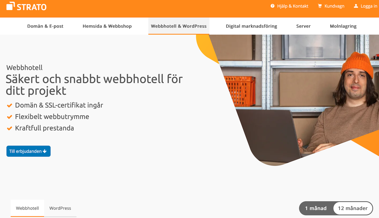 Strato webbhotell