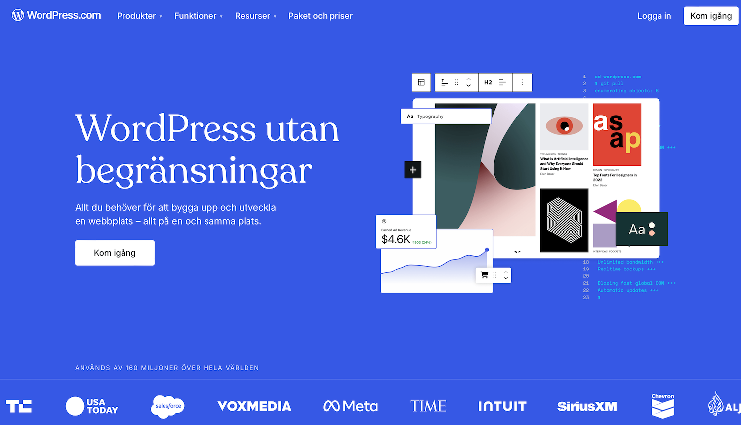 WordPress webbhotell