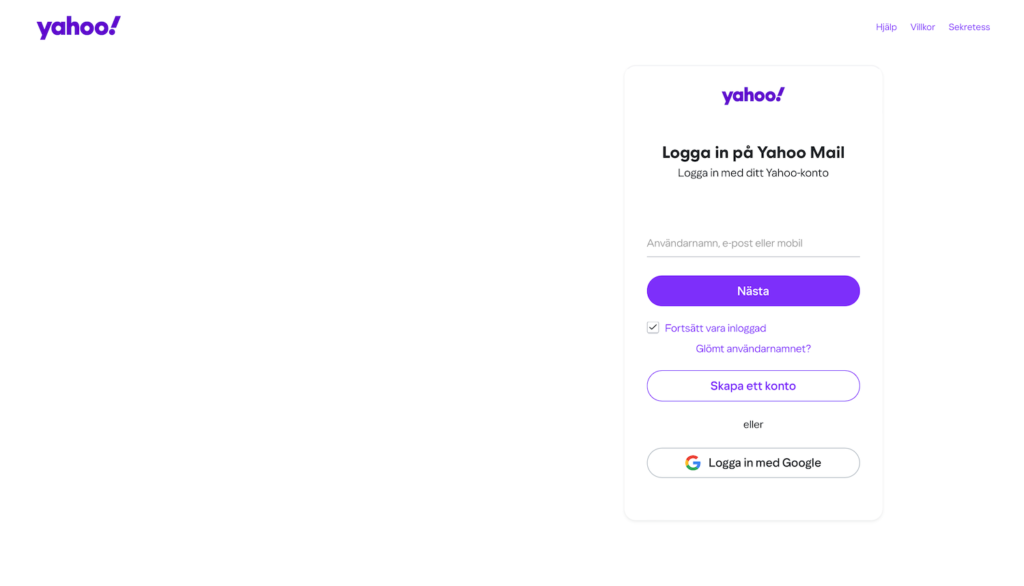 Yahoo epost